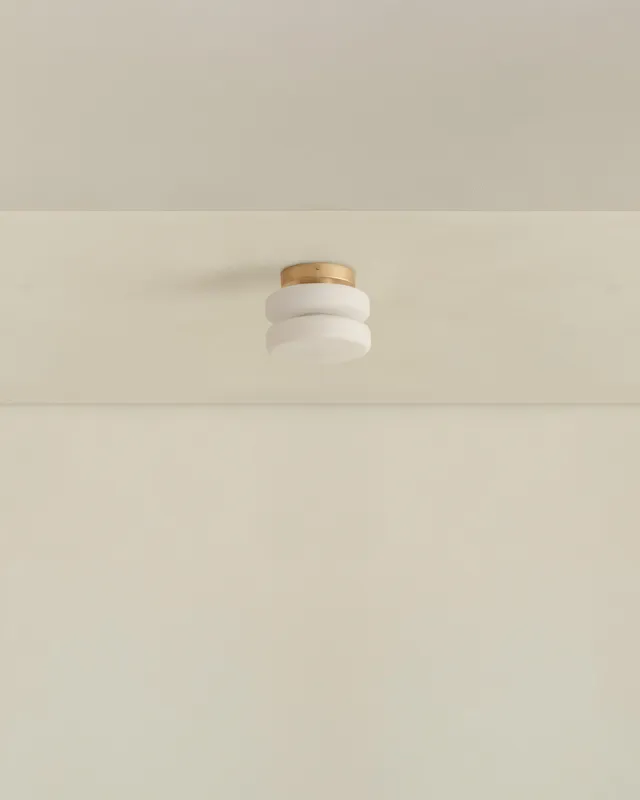 Double Puck Surface Mount – Brass / Hardwire