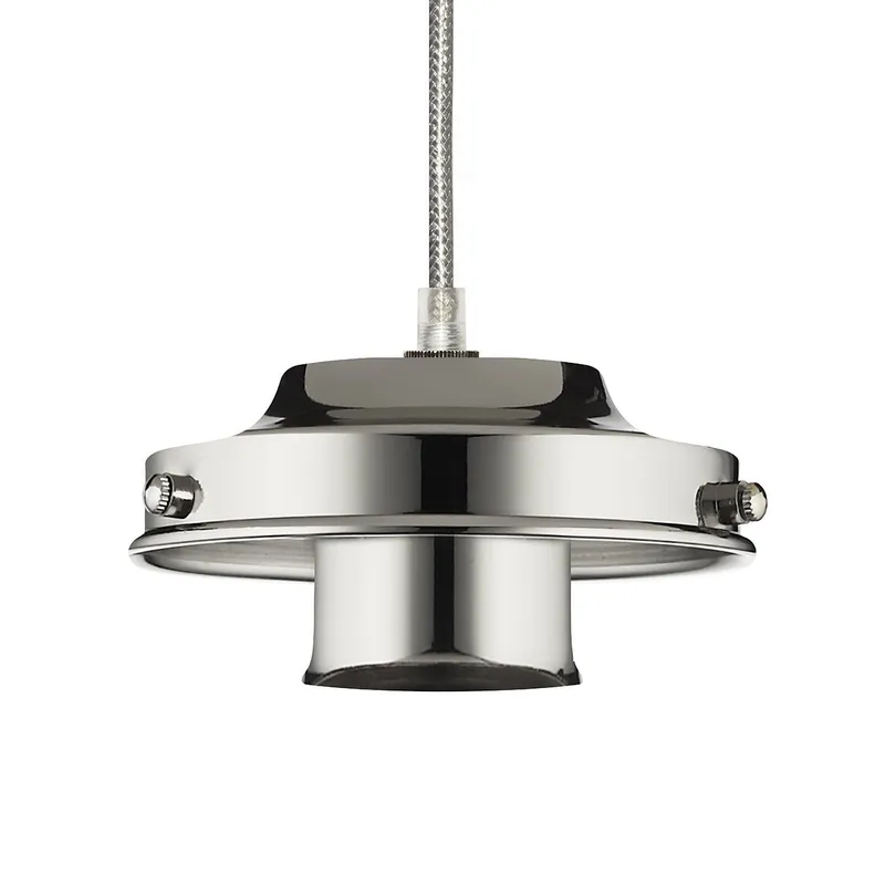 12' Glass Holder Polished Nickel (120V)