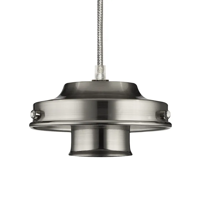 12' Glass Holder Brushed Nickel (120V)