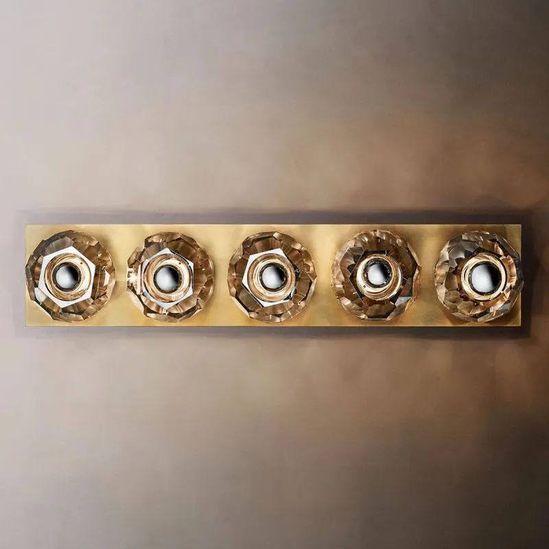 Orbelle Smoke Glass Linear Grand Wall Sconce