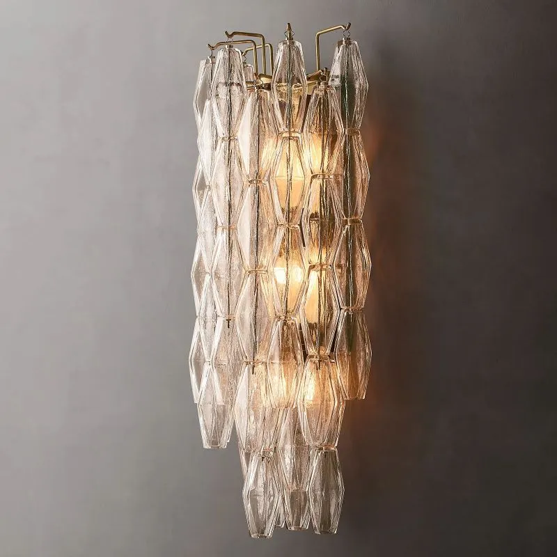 Lunara Clear Glass Grand Wall Sconce