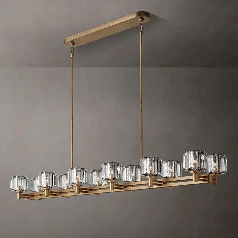 Demaire Double Linear Chandelier 72"