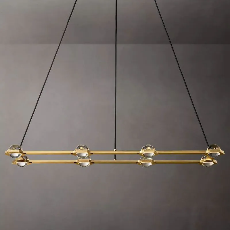 Eclatant Rectangular Chandelier 54"