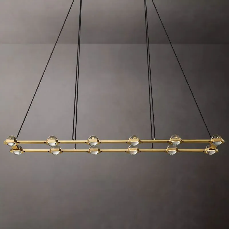 Eclatant Rectangular Chandelier 72"