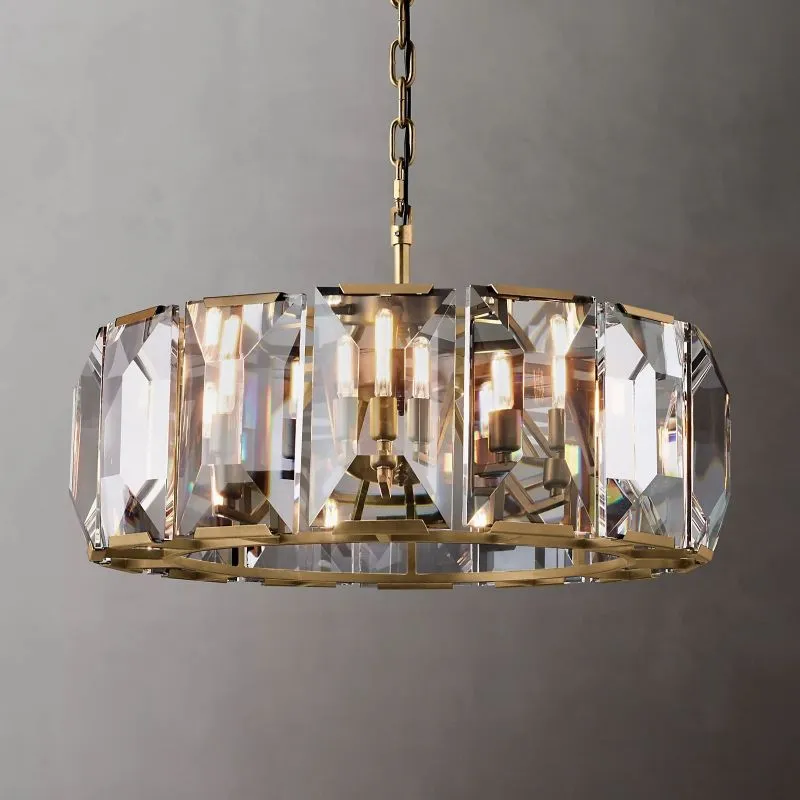 Harvian Crystal Round Chandelier 31"