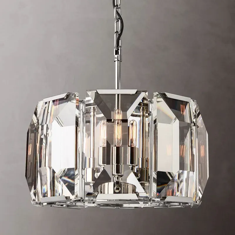 Harvian Crystal Round Chandelier 19"