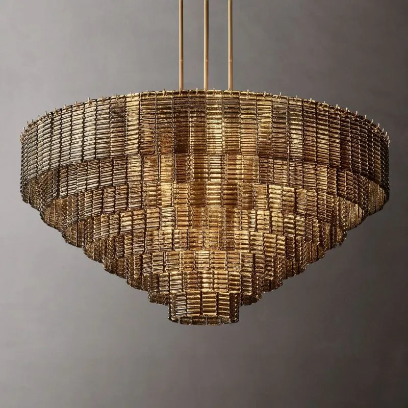 Serelle Glass Round Chandelier 52"